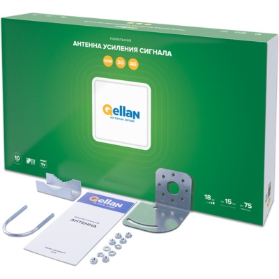 Gellan FullBand-18 панельная Антенна, 3G/4G/LTE/WiFi, 18 дБ Gellan FullBand-18 панельная Антенна, 3G/4G/LTE/WiFi, 18 дБ