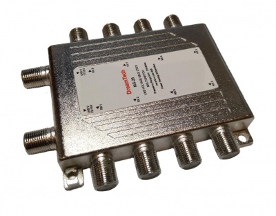 Мультисвич DreamTech MS-28, 2 входа - 8 выхода, оконечный